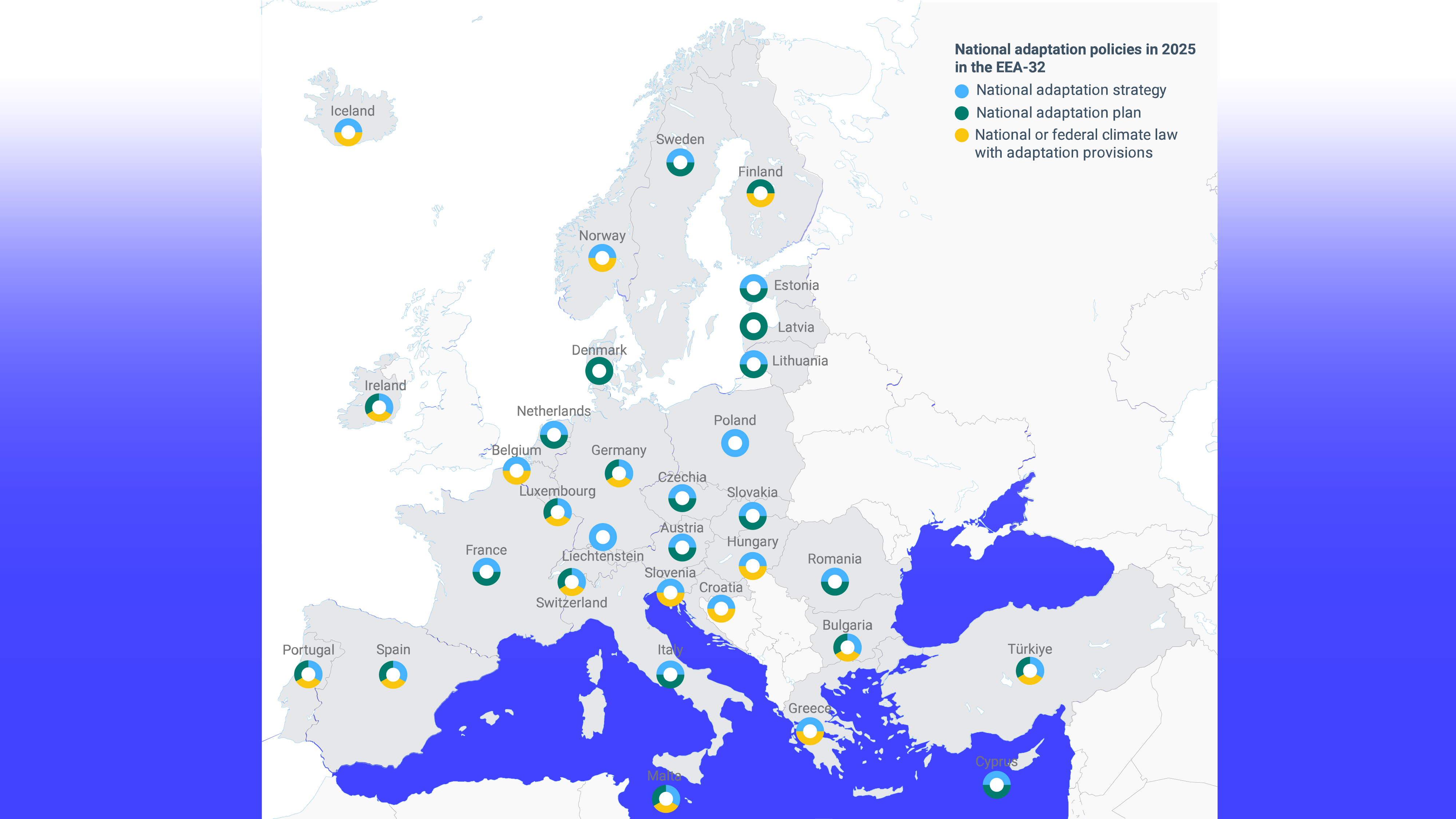 Euroopa kliimamuutustega kohanemise poliitika kaart